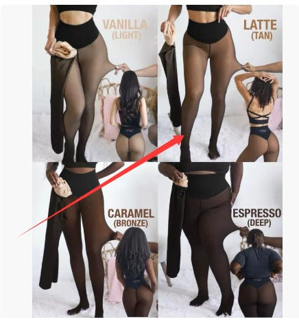 Winter Translucent Warm Leggings