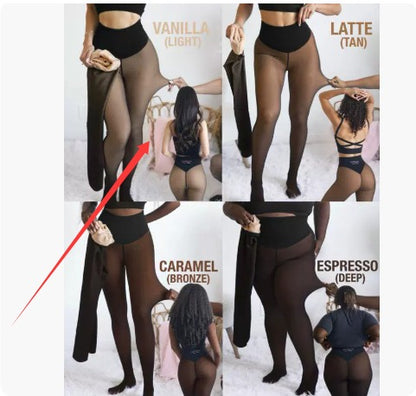 Winter Translucent Warm Leggings