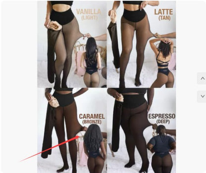 Winter Translucent Warm Leggings