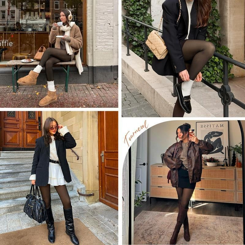 Winter Translucent Warm Leggings